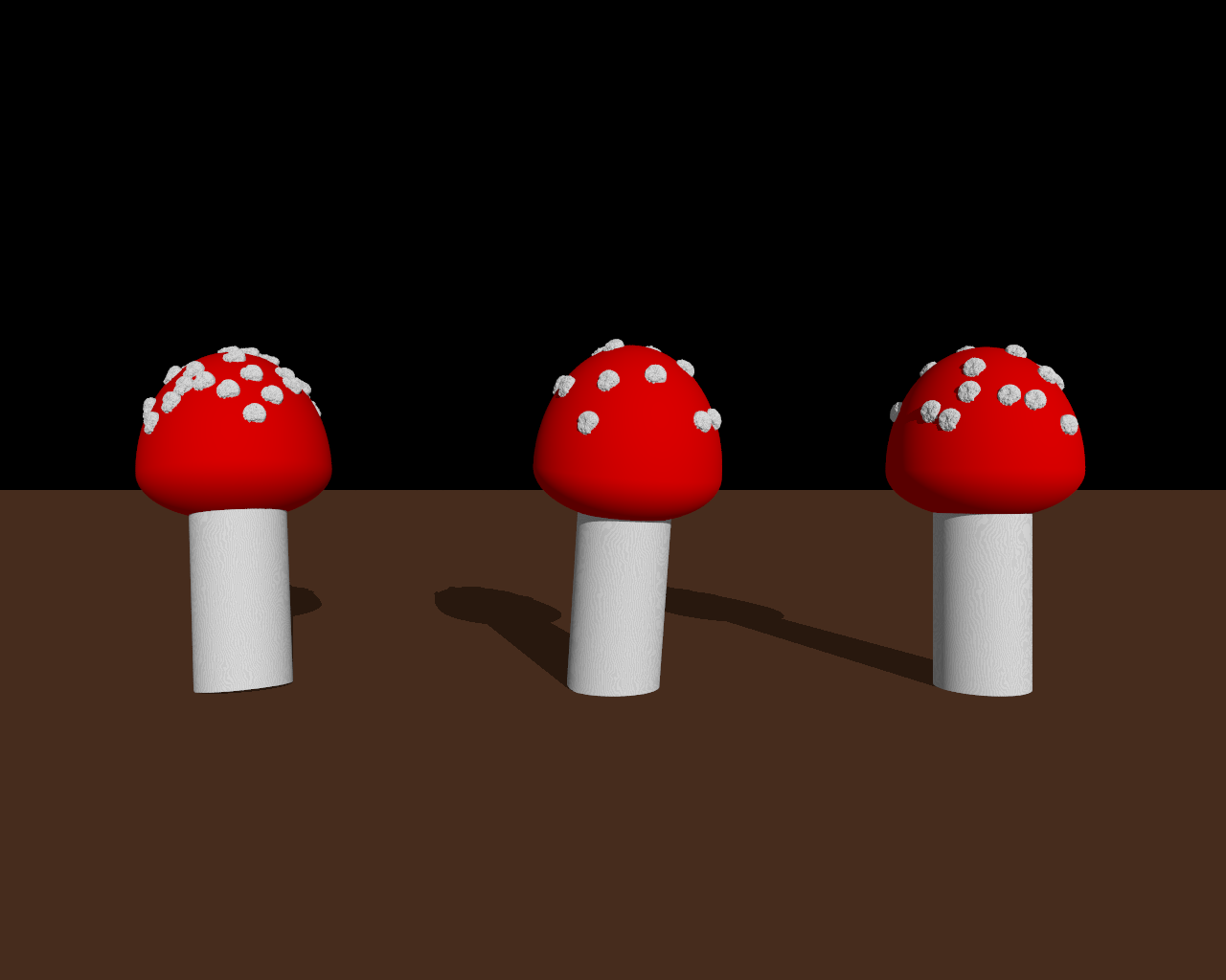 Exemple de rendu du champignon
